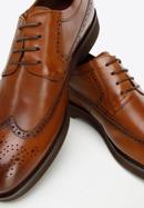 Men's leather brogue shoes, brown, 94-M-511-1-39, Photo 7