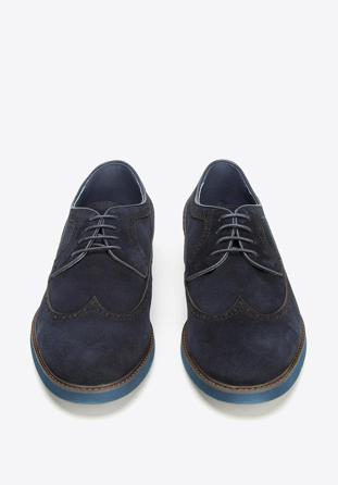 Shoes, navy blue, 92-M-515-7-43, Photo 1