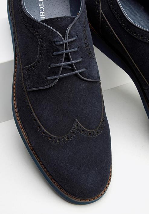 Shoes, navy blue, 92-M-515-7-44, Photo 6
