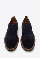 Men's suede brogue shoes, navy blue, 96-M-703-N-44, Photo 2