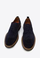Men's suede brogue shoes, navy blue, 96-M-703-N-39, Photo 3