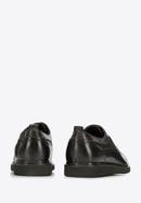 Men's leather and textile brogue shoes, black, 94-M-506-1-40, Photo 5