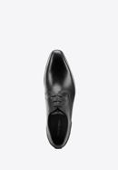 Męskie buty derby skórzane klasyczne, czarny, 94-M-518-1-40, Zdjęcie 4