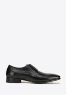 Męskie buty derby skórzane proste, czarny, 98-M-704-1-39, Zdjęcie 1
