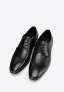 Męskie buty derby skórzane proste, czarny, 98-M-704-1-40, Zdjęcie 2