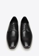 Męskie buty derby skórzane proste, czarny, 98-M-704-1-42, Zdjęcie 3