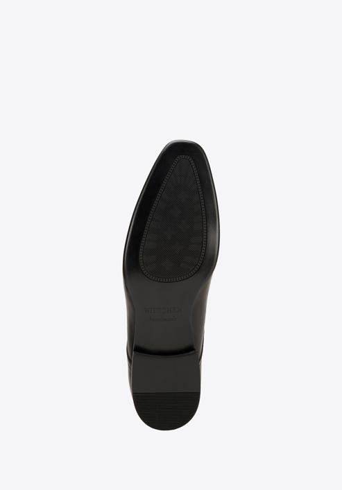 Męskie buty derby skórzane proste, czarny, 98-M-704-1-40, Zdjęcie 6