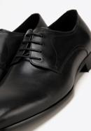 Męskie buty derby skórzane proste, czarny, 98-M-704-1-45, Zdjęcie 8