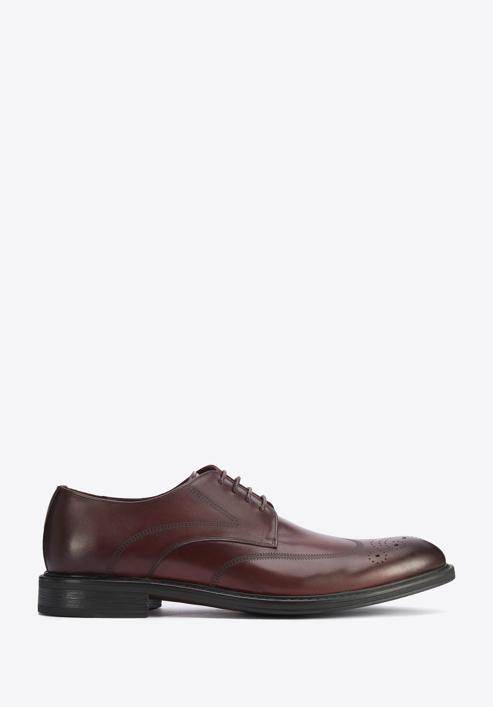 Men's leather Derby shoes, burgundy, 95-M-506-3-44, Photo 1