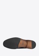 Męskie buty derby skórzane z płaskim szwem, czarny, 95-M-506-1-40, Zdjęcie 6