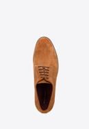 Men's textured suede Derby shoes, brown, 94-M-905-5-42, Photo 4
