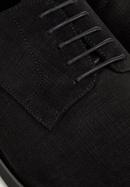Men's textured suede Derby shoes, black, 94-M-905-N-43, Photo 8