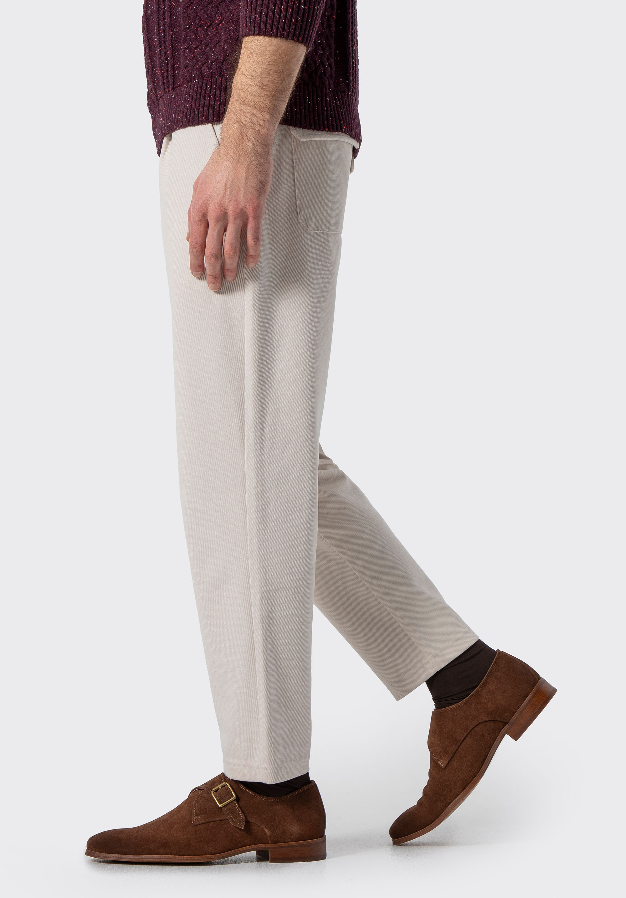 Męskie buty monki ze skóry zamszowej, ciemny brąz, 100-M-512-4-42, Zdjęcie 1