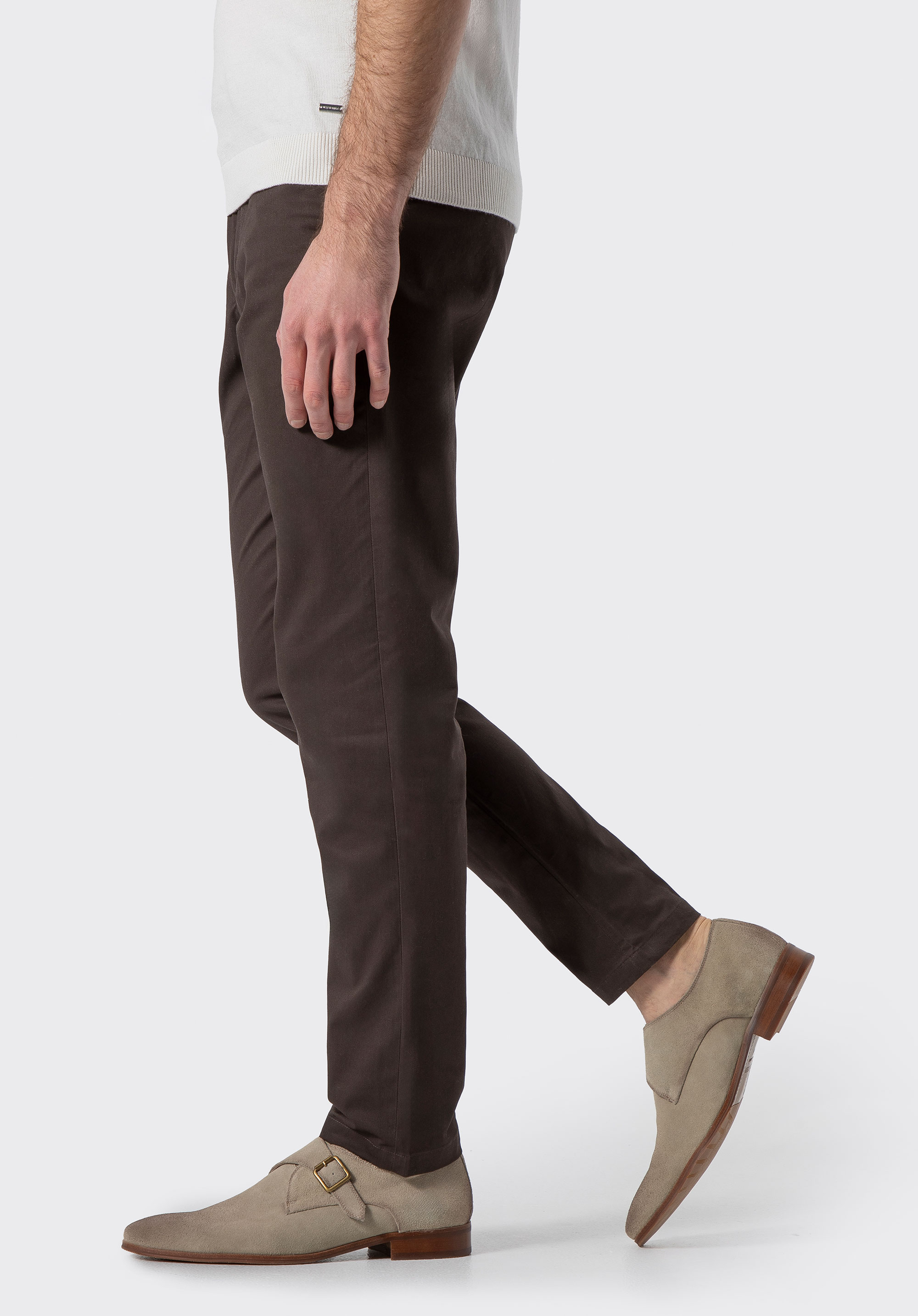 Męskie buty monki ze skóry zamszowej, beżowy, 100-M-512-9-43, Zdjęcie 1