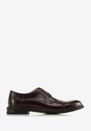 Men's leather Derby shoes, burgundy, 96-M-504-4-41, Photo 1