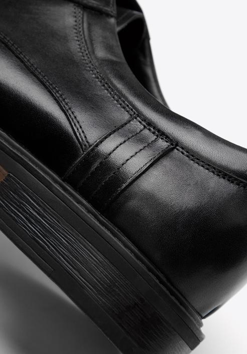 Leather Derby shoes, black, 93-M-526-4-44, Photo 10