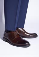 Men's leather Derby shoes, dark brown, 96-M-504-5-43, Photo 15