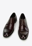 Men's leather Derby shoes, burgundy, 96-M-504-4-45, Photo 3