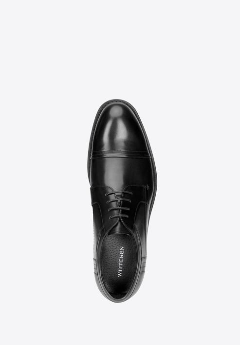 Leather Derby shoes, black, 93-M-526-4-44, Photo 4
