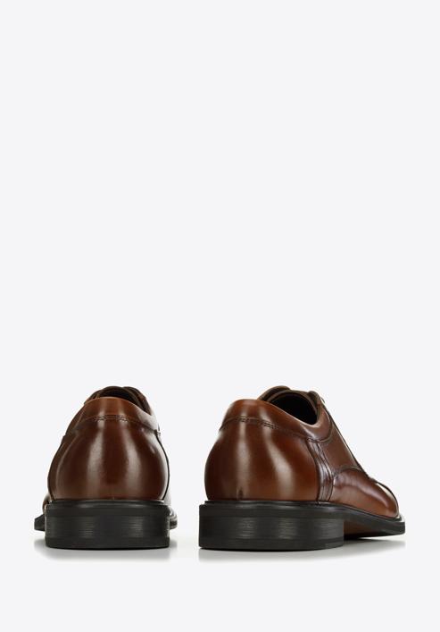 Men's leather Derby shoes, brown, 96-M-504-4-42, Photo 4