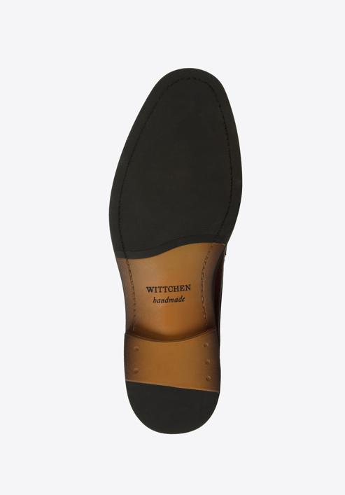 Men's leather Derby shoes, dark brown, 96-M-504-4-45, Photo 6