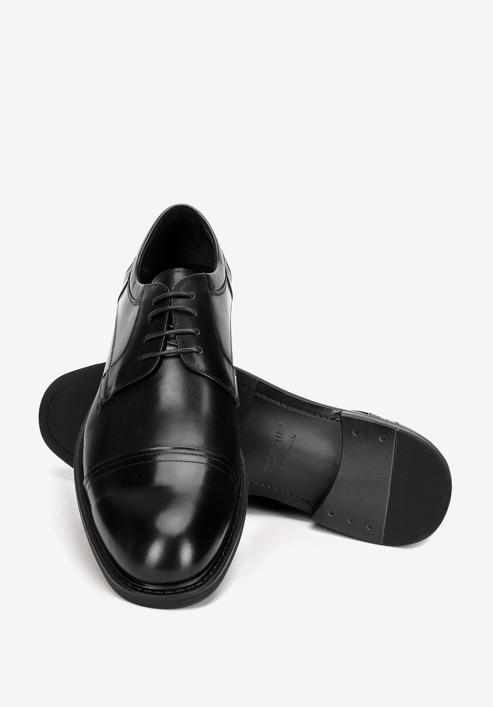 Leather Derby shoes, black, 93-M-526-4-43, Photo 8