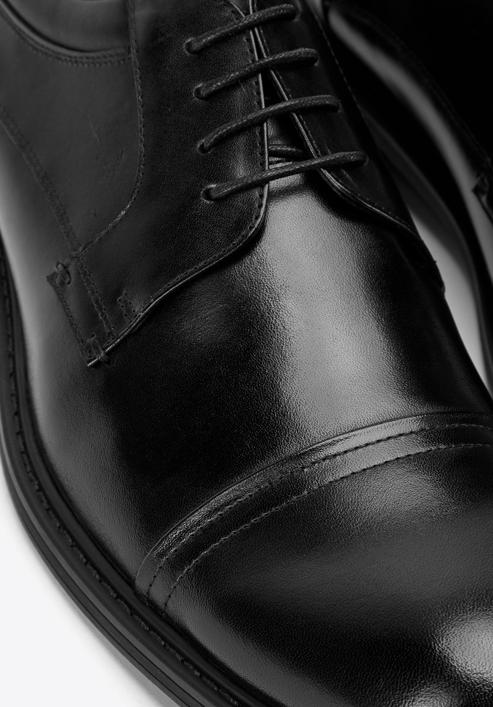 Leather Derby shoes, black, 93-M-526-4-43, Photo 9