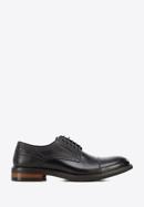 Men's leather Derby shoes, black, 96-M-701-5-42, Photo 1