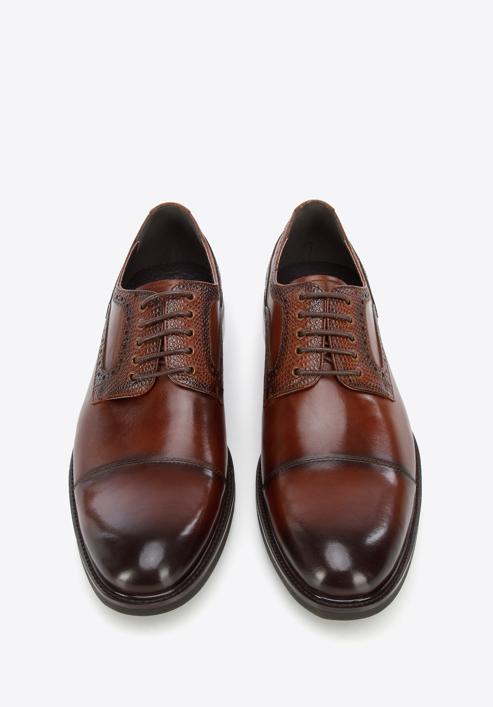Men's leather Derby shoes, brown, 96-M-701-4-45, Photo 2