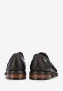 Men's leather Derby shoes, dark brown, 96-M-701-4-44, Photo 5