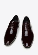 Men's patent leather Derby shoes, burgundy, 96-M-502-N-40, Photo 3