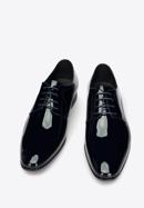 Men's patent leather Derby shoes, navy blue, 96-M-502-N-43, Photo 3