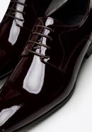 Men's patent leather Derby shoes, burgundy, 96-M-502-N-40, Photo 7