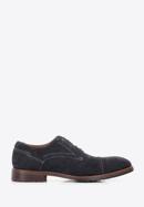 Men's Derby suede shoes, dark grey, 96-M-702-6-41, Photo 1