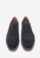 Men's Derby suede shoes, dark grey, 96-M-702-6-41, Photo 2