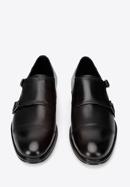 Men's classic double monk shoes, black, 95-M-500-1-41, Photo 3