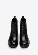Men's leather combat boots, black, 97-M-503-4-43, Photo 3