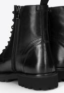 Men's leather combat boots, black, 97-M-503-4-40, Photo 7