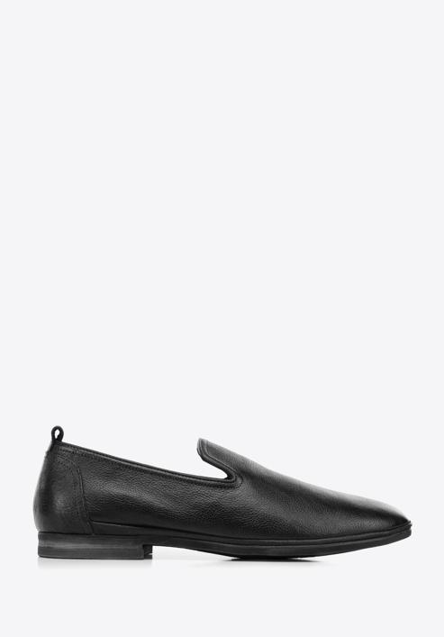 Soft leather loafers, black, 94-M-517-5-45, Photo 1