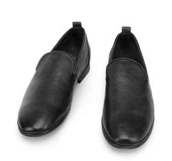 Soft leather loafers, black, 94-M-517-1-39, Photo 1