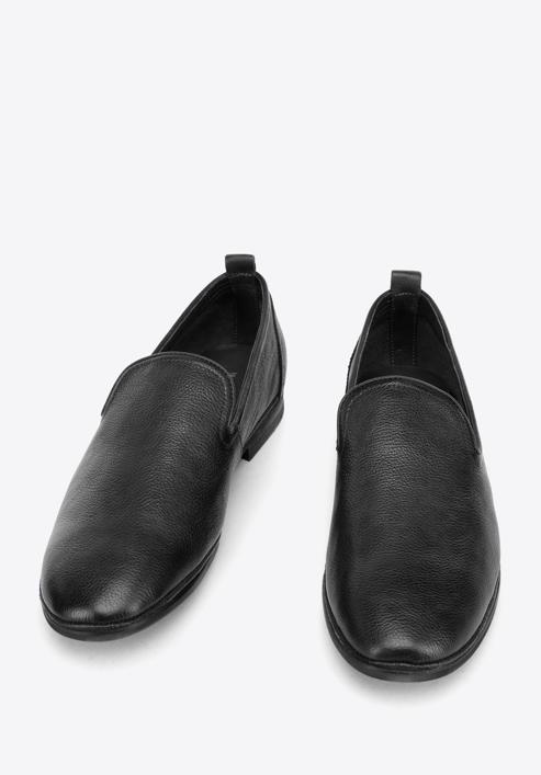 Soft leather loafers, black, 94-M-517-4-44, Photo 2