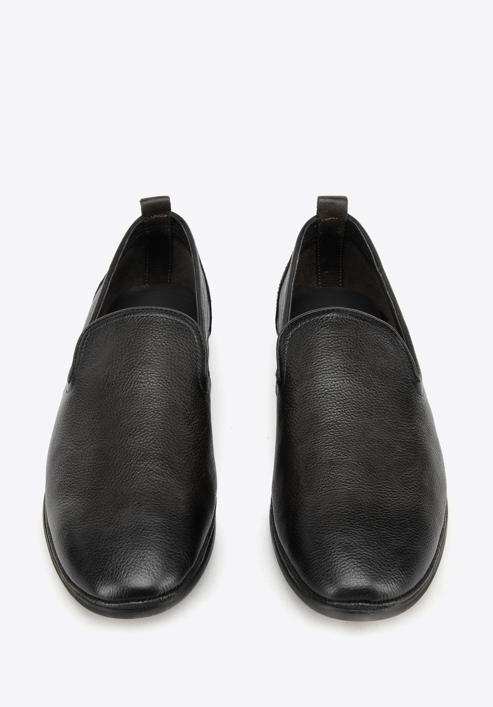 Soft leather loafers, black, 94-M-517-4-44, Photo 3