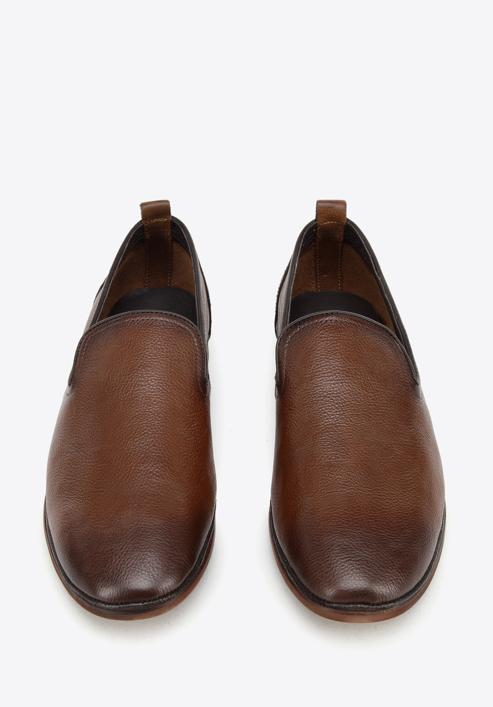 Soft leather loafers, dark brown, 94-M-517-1-43, Photo 3