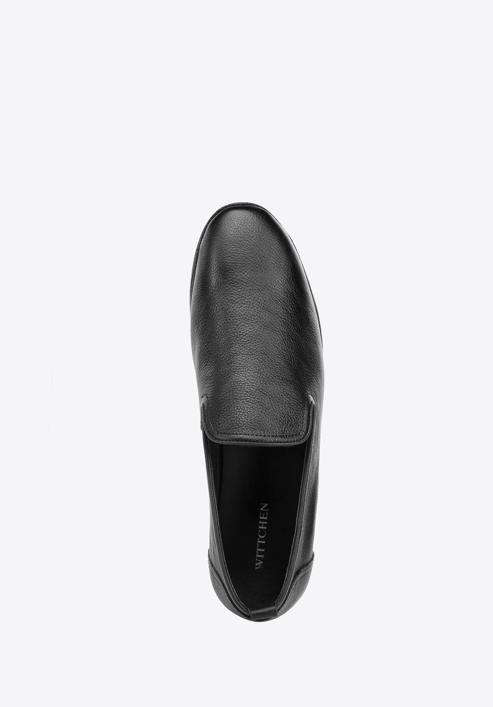 Soft leather loafers, black, 94-M-517-5-45, Photo 4