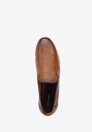 Soft leather loafers, brown, 94-M-517-5-42, Photo 4
