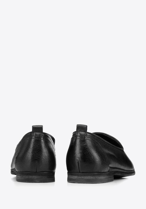 Soft leather loafers, black, 94-M-517-1-43, Photo 5