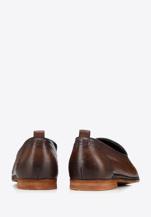 Soft leather loafers, dark brown, 94-M-517-1-43, Photo 5