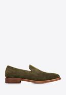 Men's suede loafers, green, 96-M-708-N-41, Photo 1