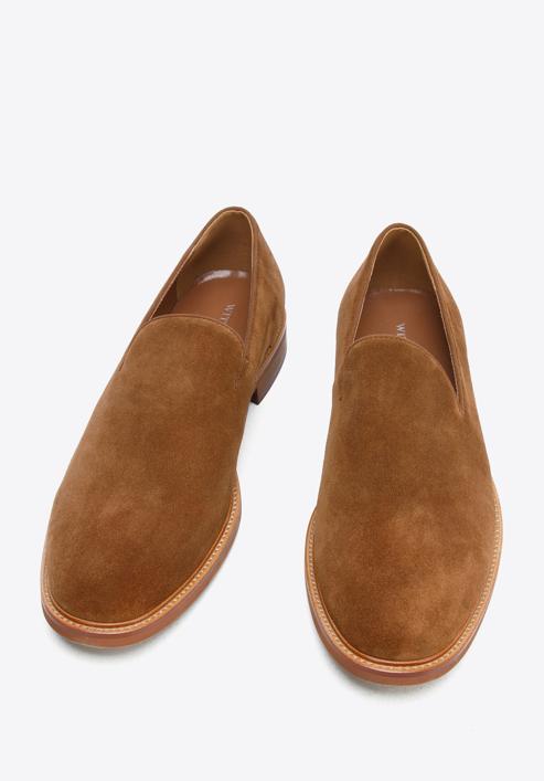 Men's suede loafers, brown, 96-M-708-Z-45, Photo 2
