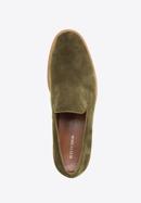 Men's suede loafers, green, 96-M-708-Z-40, Photo 4
